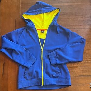 Vibrant Blue and Yellow Kids Hoodie New With Out Tags.